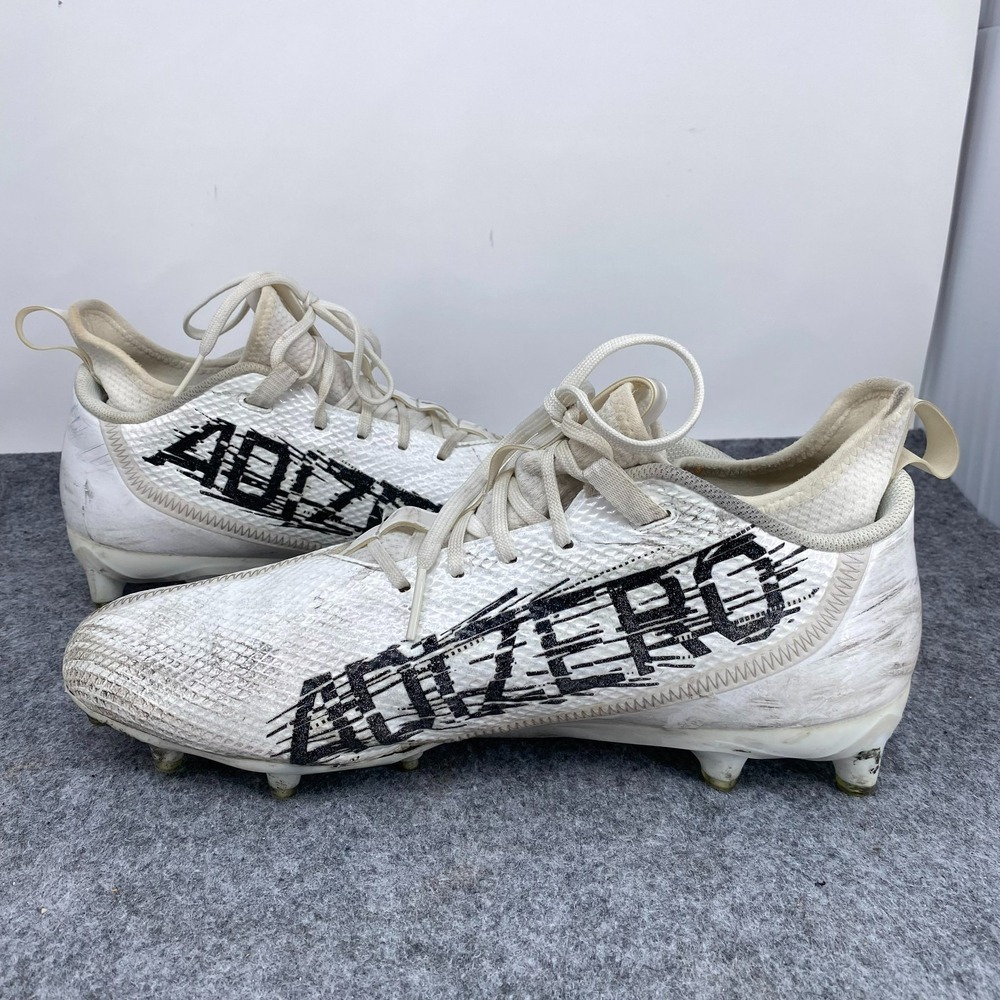 adidas Adizero Scorch Football Cleats White Mens Size 13 Low Top GX5118